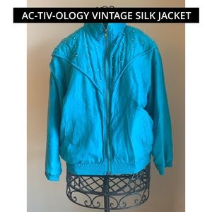Vintage Ac-tiv-ology Silk Jacket